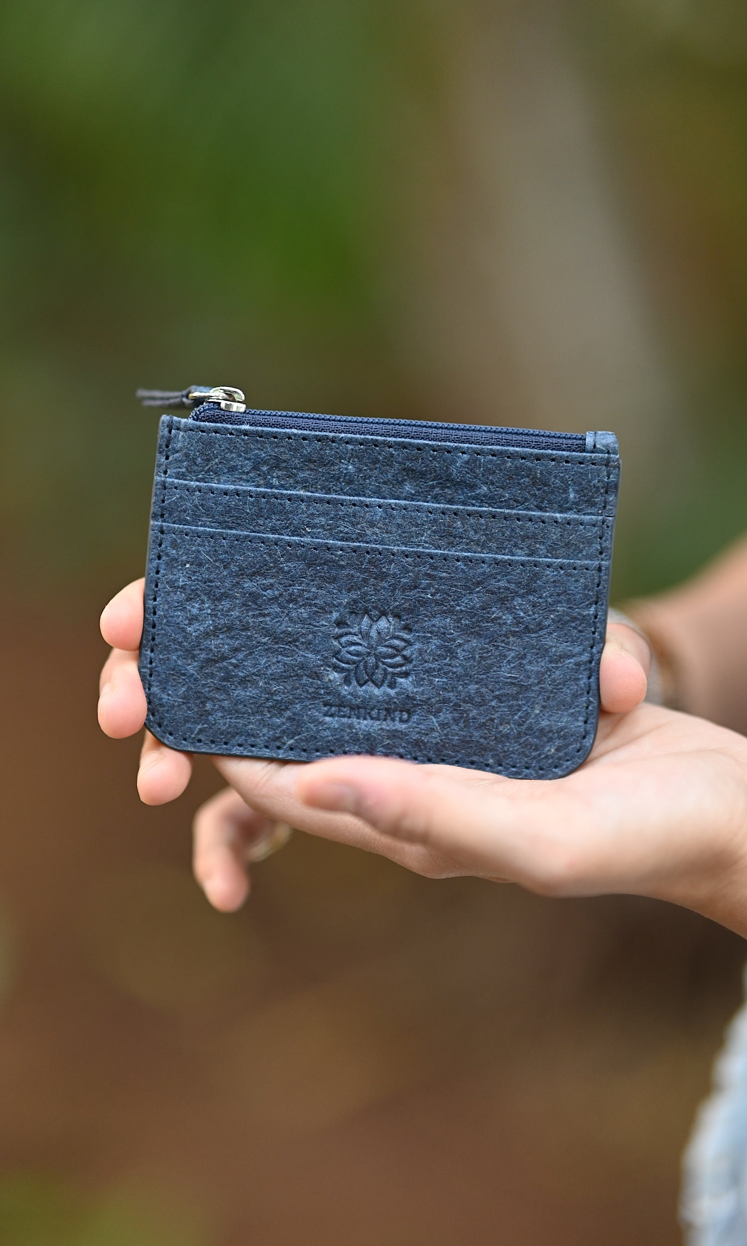 thumbnail image 2 of Cockatoo Slim Nappa Leather Credit Card Case - Minimalist Wallet With Multiple Card Slots (Moonlight Blue) 2 of 14