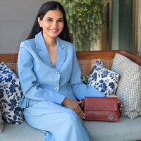 Vegan Cross-body Bag | Natural Sling bag made of coconut leather