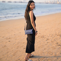 ZenKind Aura Flap Crossbody Bag – EORI Eucalyptus Vegan Leather