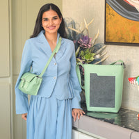 ZenKind Kanso — Slim Carryall Tote (EORI eucalyptus leather)