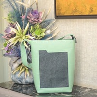 ZenKind Kanso — Slim Carryall Tote (EORI eucalyptus leather)