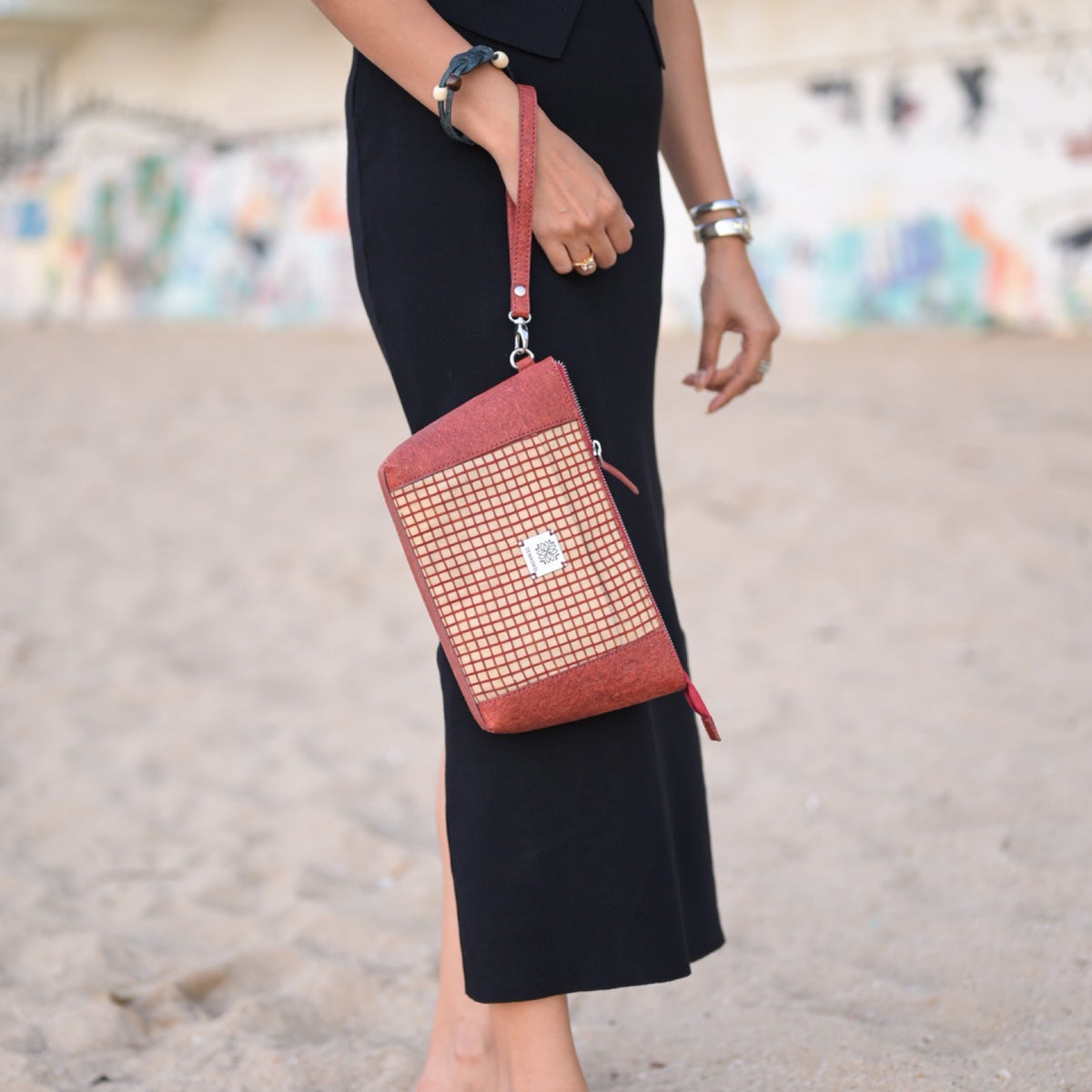 Vegan travel pouch | Natural Travel Kit made of coconut leather