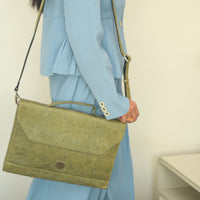 Vegan Unisex Laptop Bag | Natural Laptop Bag made of coconut leather