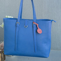 ZenKind Flow Work Tote Bag – EORI Eucalyptus Vegan Leather (with Detachable Laptop Pouch)