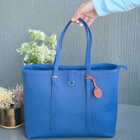 ZenKind Flow Work Tote Bag – EORI Eucalyptus Vegan Leather (with Detachable Laptop Pouch)