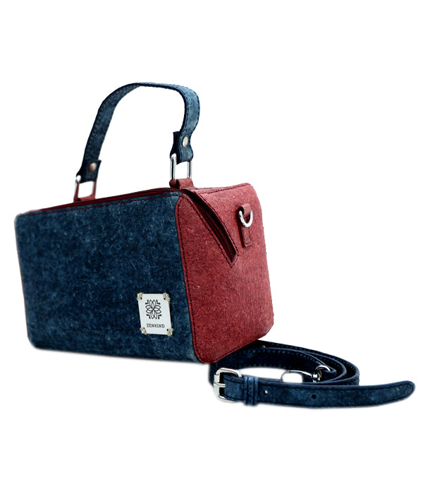 Vegan handbag | Mini Natural Duffle made of coconut leather
