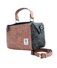 Vegan handbag | Mini Natural Duffle made of coconut leather