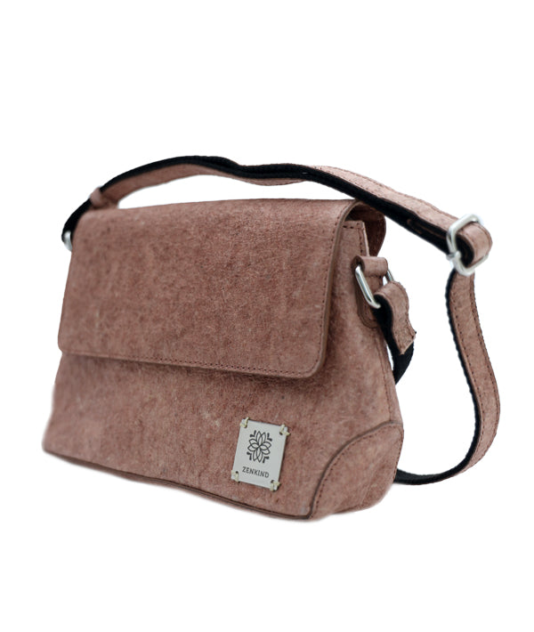 Vegan Cross-body Bag | Natural Sling bag made of coconut leather