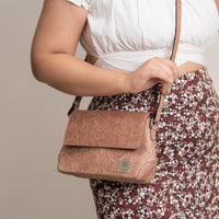 Vegan Cross-body Bag | Natural Sling bag made of coconut leather