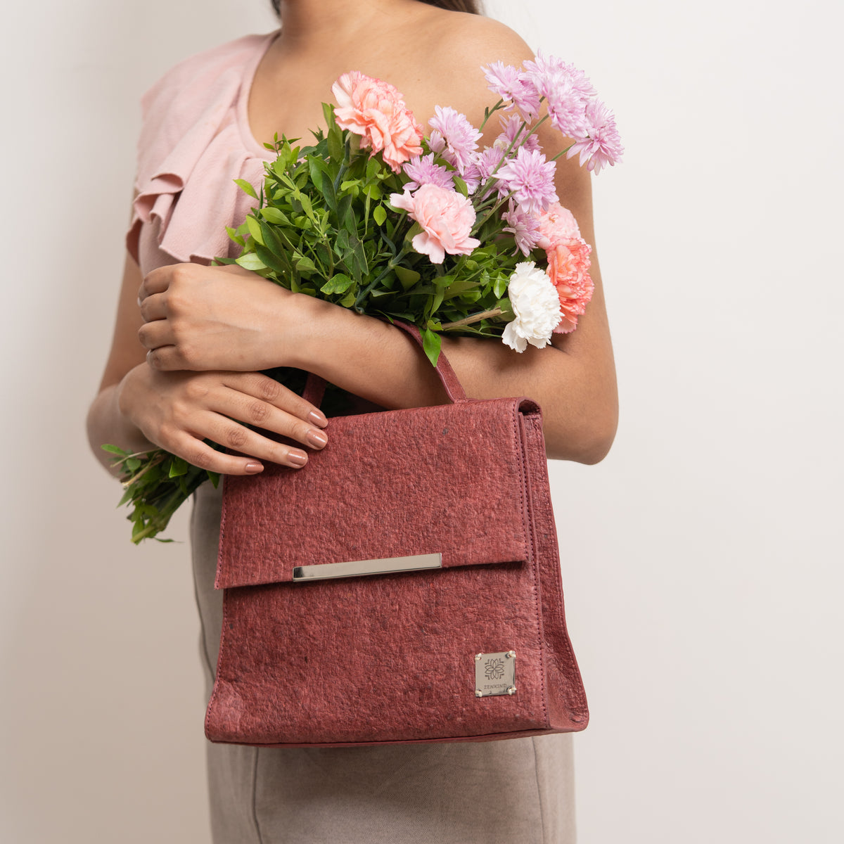 Vegan Office bags | Natural Chic City Bag made of coconut leather