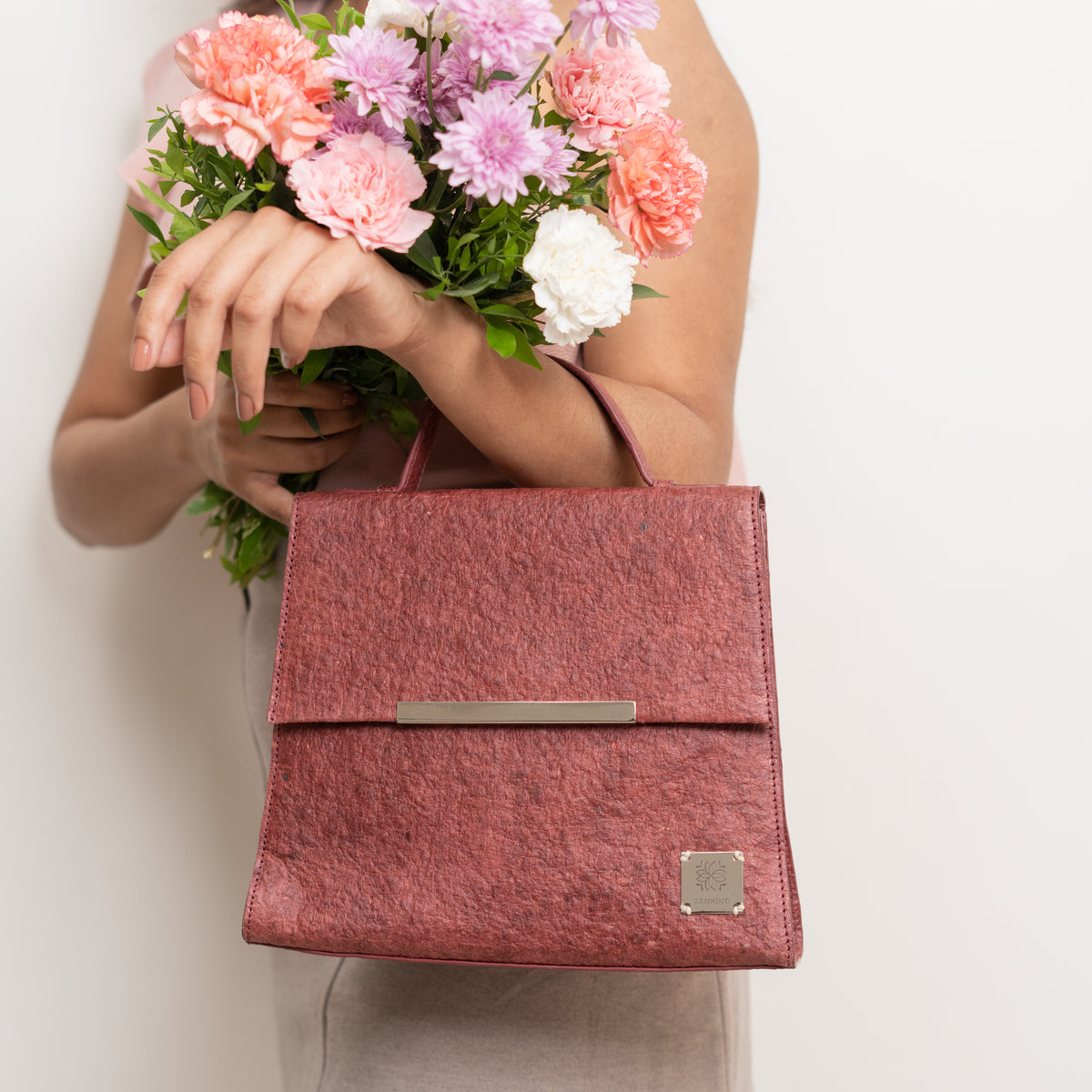 Vegan Office bags | Natural Chic City Bag made of coconut leather