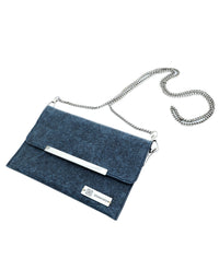 Vegan Leather Chain Bag | Natural Envelope Sling made of coconut leather