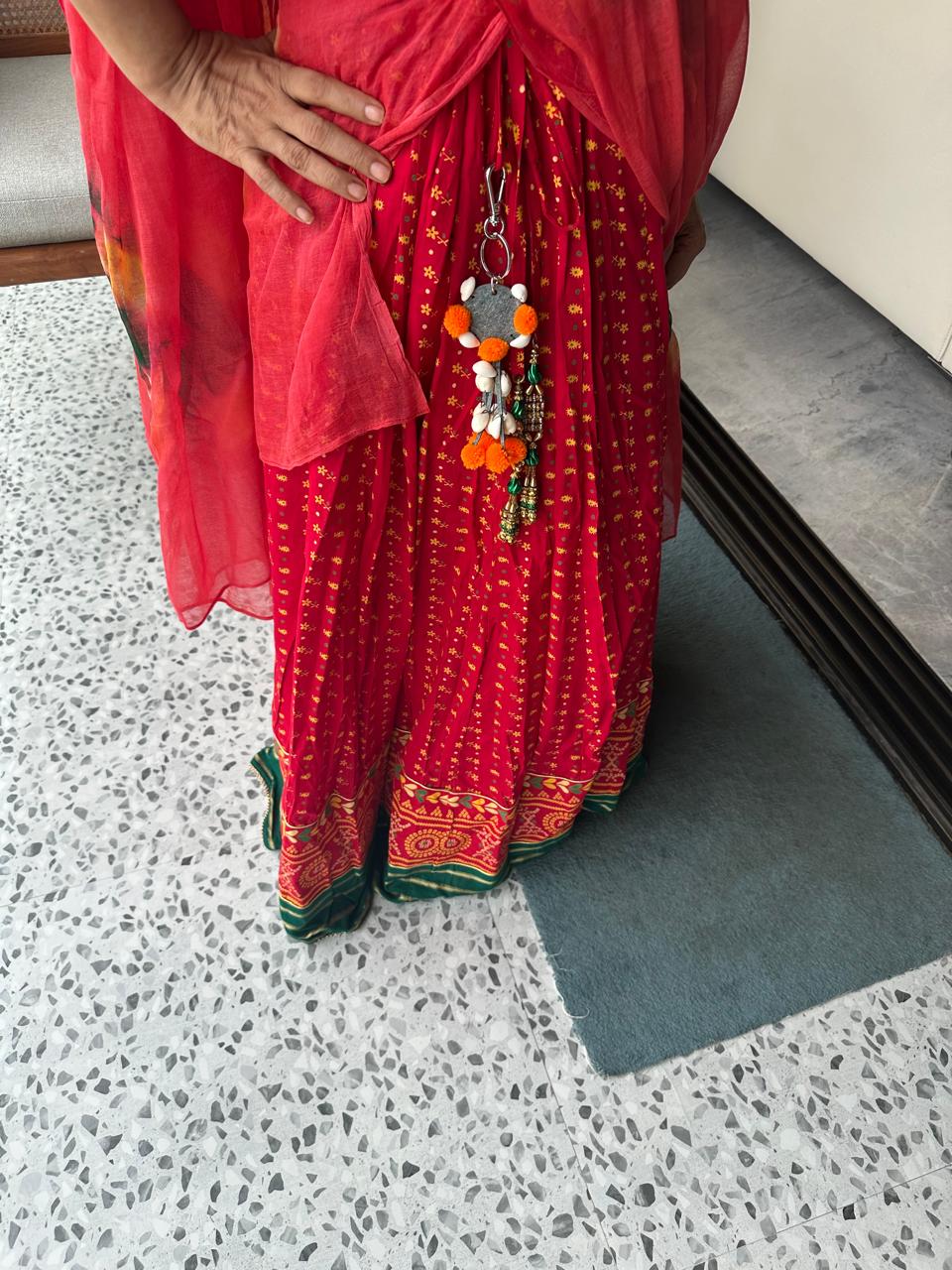 Upcycled Navratri Clip