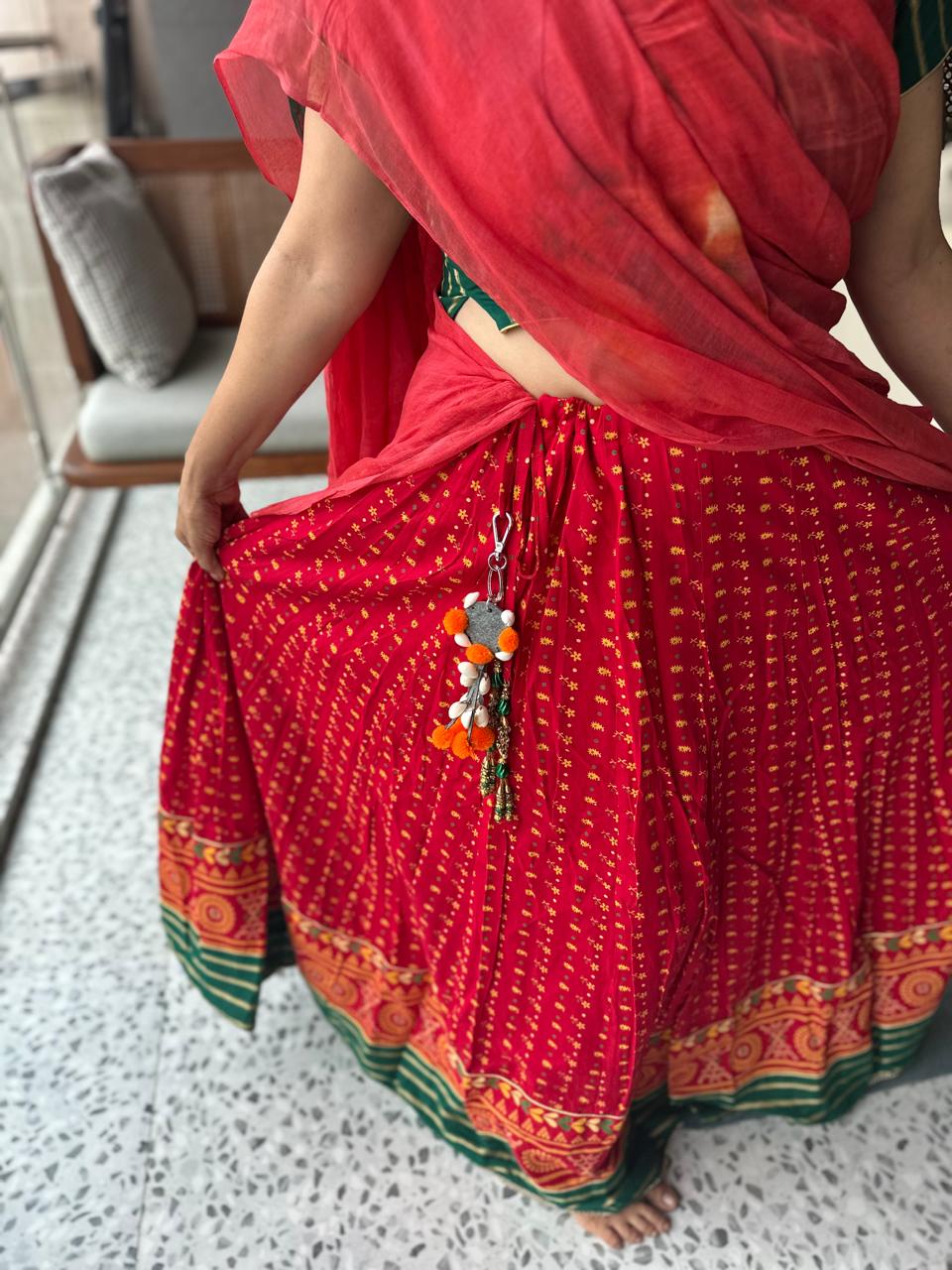 Upcycled Navratri Clip