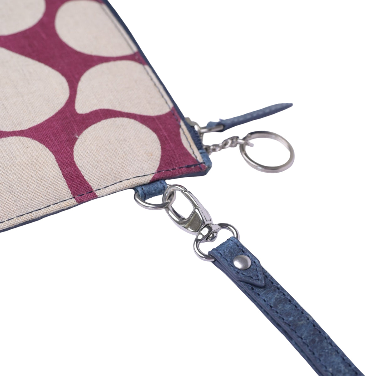 Vegan hand wristlet| Double Sided Wristlet made of coconut leather