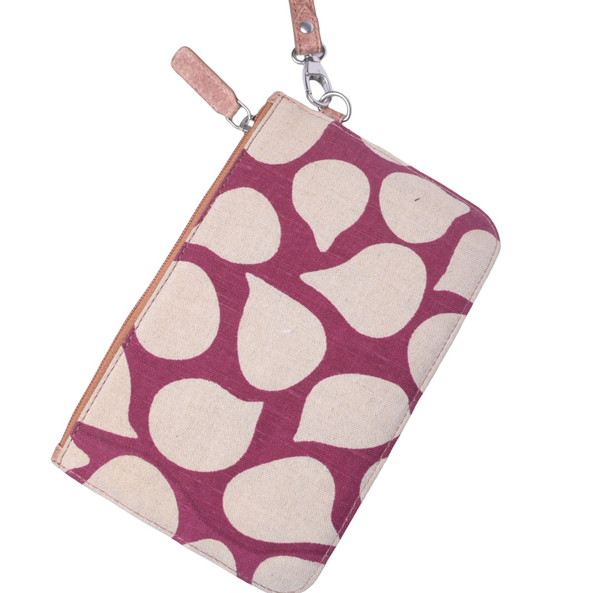 Vegan hand wristlet| Double Sided Wristlet made of coconut leather