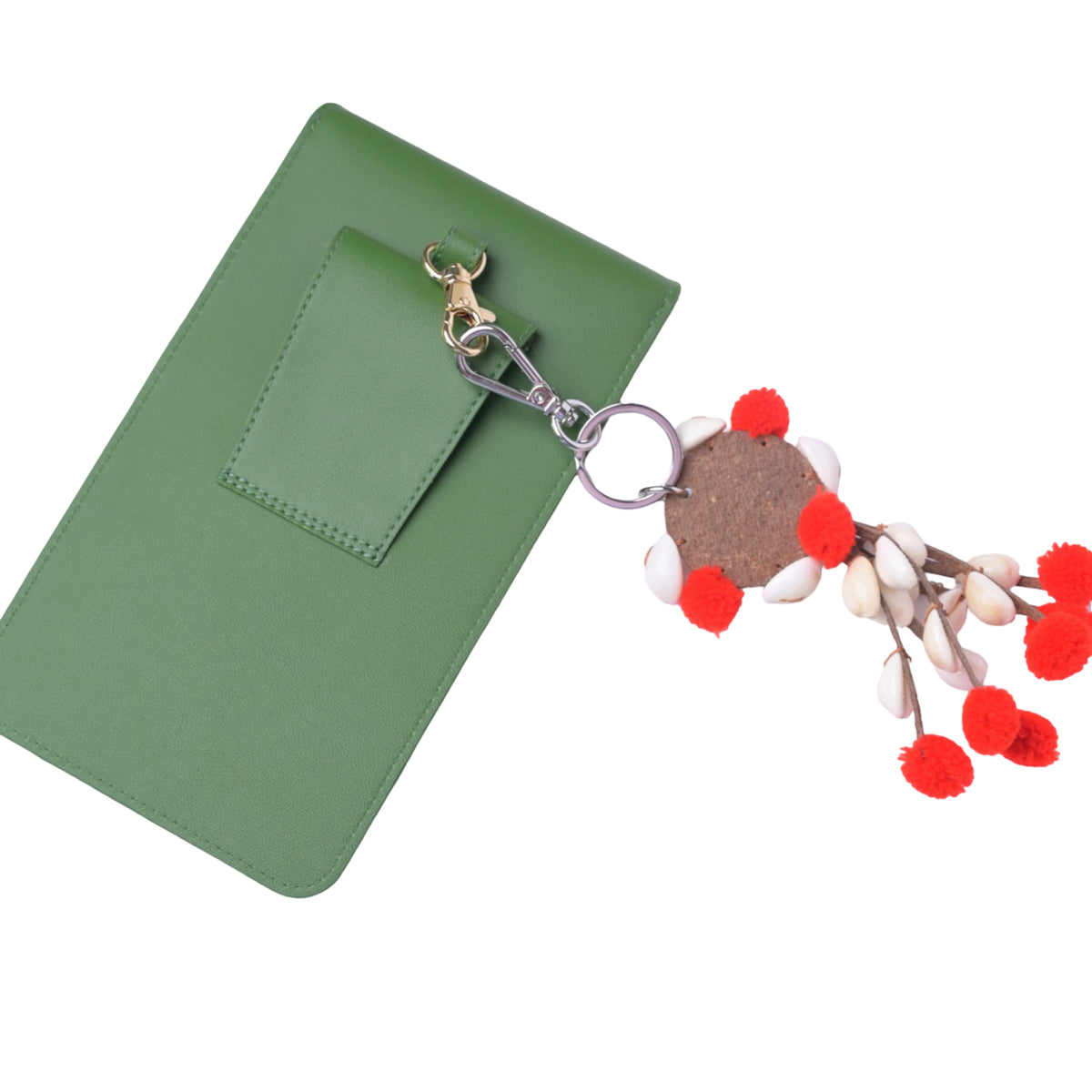 ZenKind Groove Snap Phone Pouch – EORI Eucalyptus Vegan Leather
