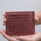 Red Natural Card Holder from Zenkindstore