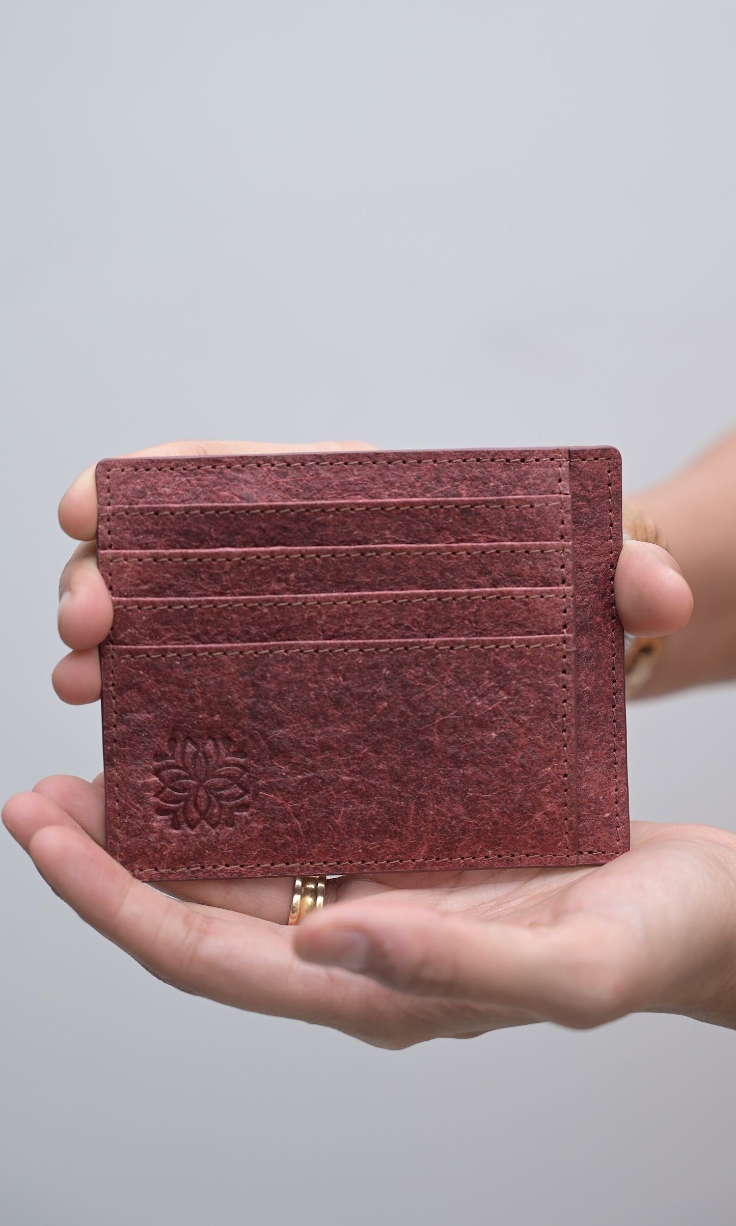 Red Natural Card Holder from Zenkindstore