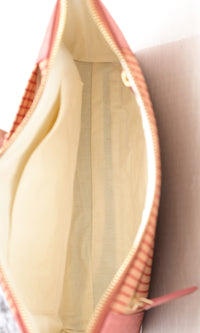 Close up of Natural Travel Kit Bag Inside