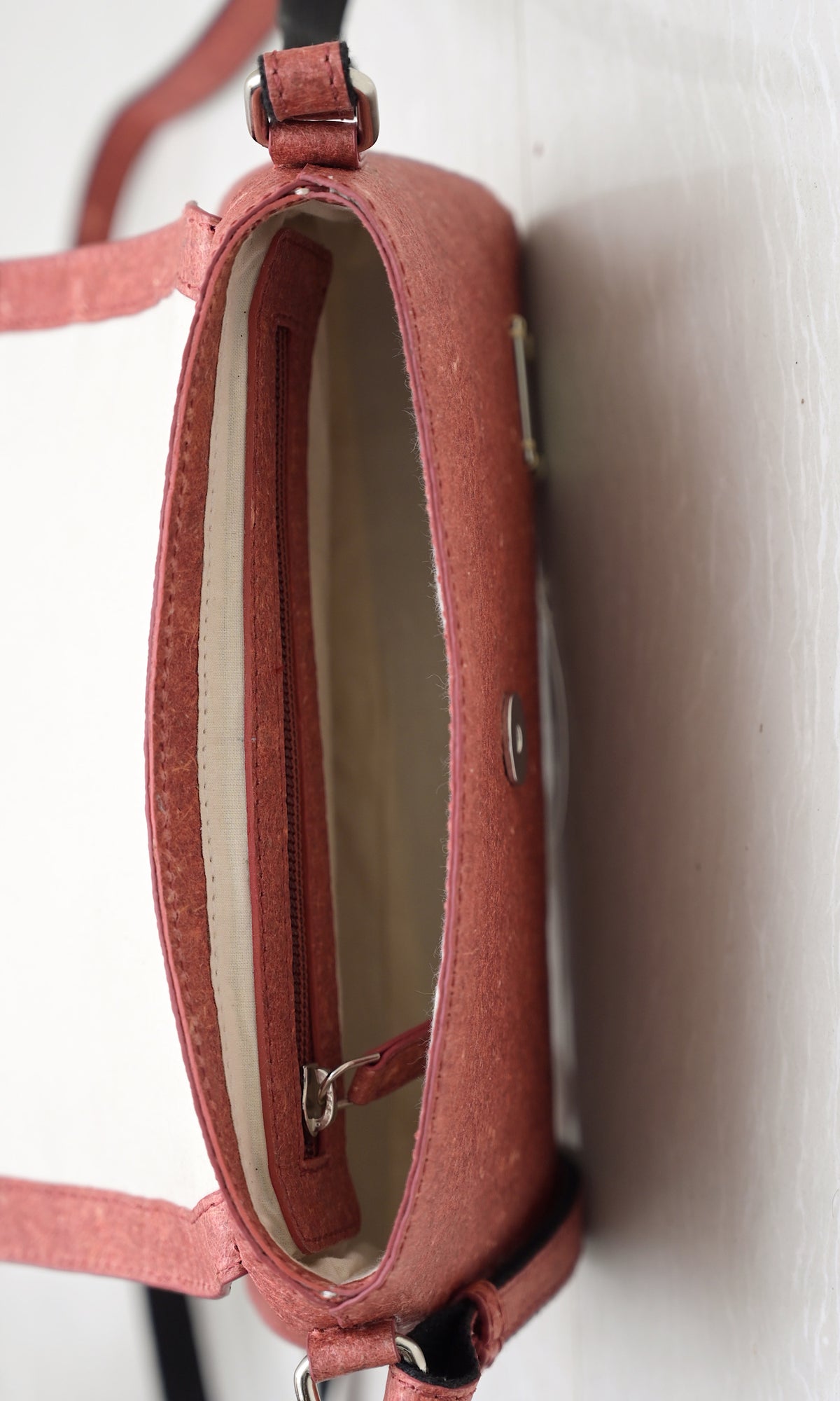 Vegan Cross-body Bag | Natural Sling bag made of coconut leather