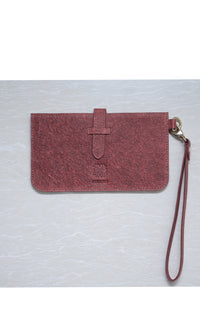 Vegan hand wristlet| Double Sided Wristlet made of coconut leather
