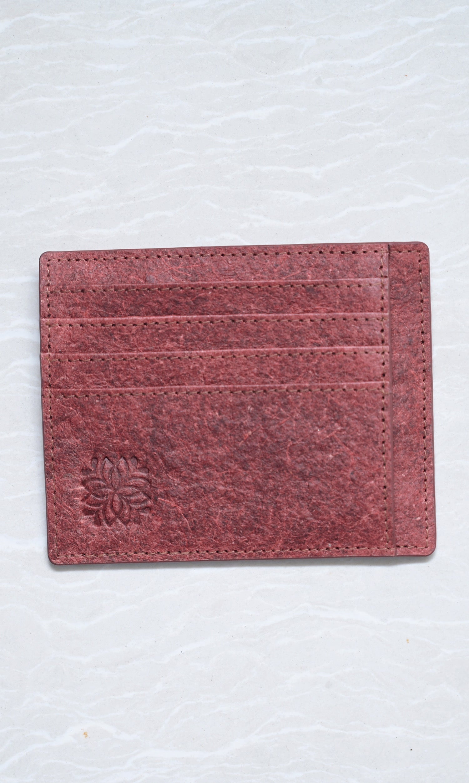 Red Natural Card Holder of Zenkindstore