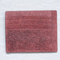 Red Natural Card Holder By Zenkindstore