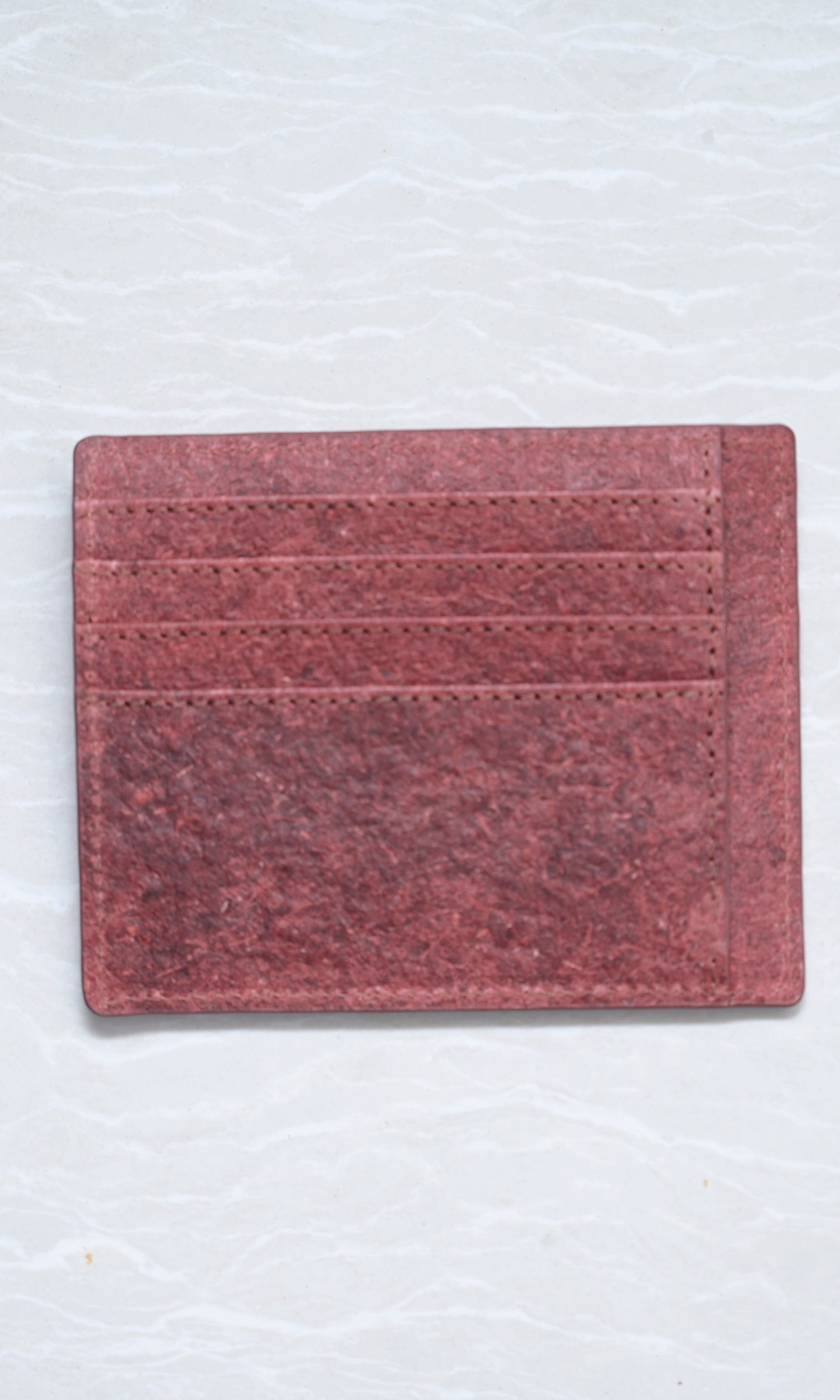 Red Natural Card Holder By Zenkindstore
