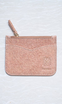 Pink Natural Card Holder By Zenkindstore